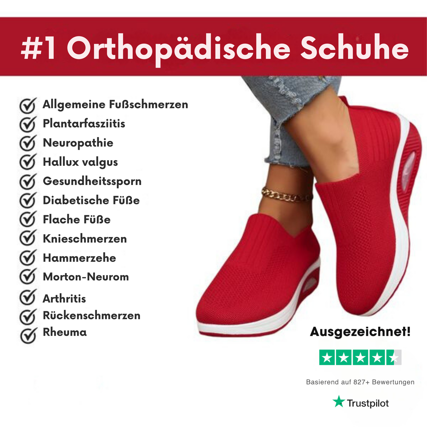 Chaussures Orthopédiques Femme – Confort et Soulagement de la Douleur