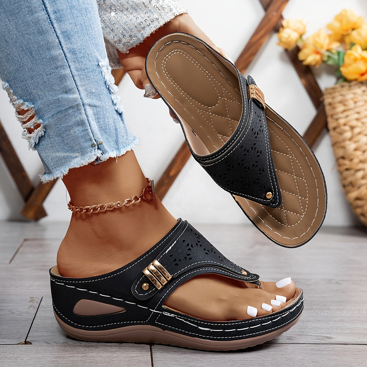 Sandales confortables et orthopédiques pour femmes - Style et maintien en un