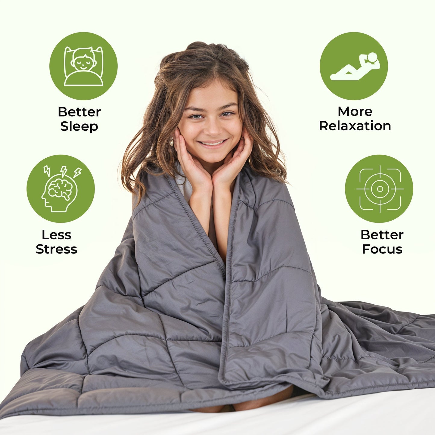 Couverture Lestée Relaxante – Douceur et Poids pour un Sommeil Réparateur