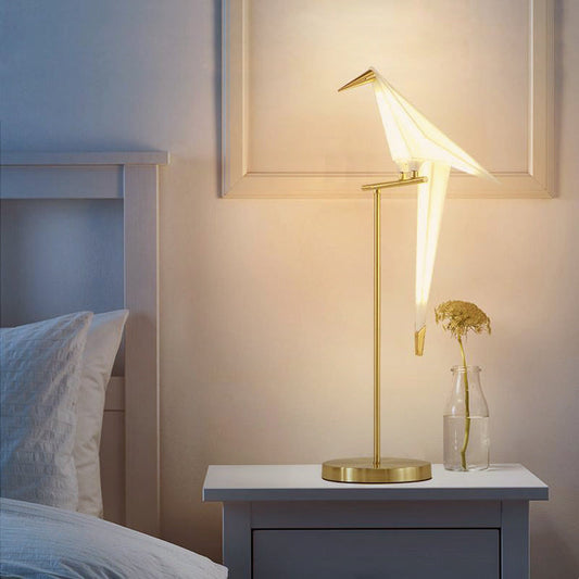 Lampe oiseau magnétique en origami – Élégance poétique pour une décoration maison lumineuse et artistique