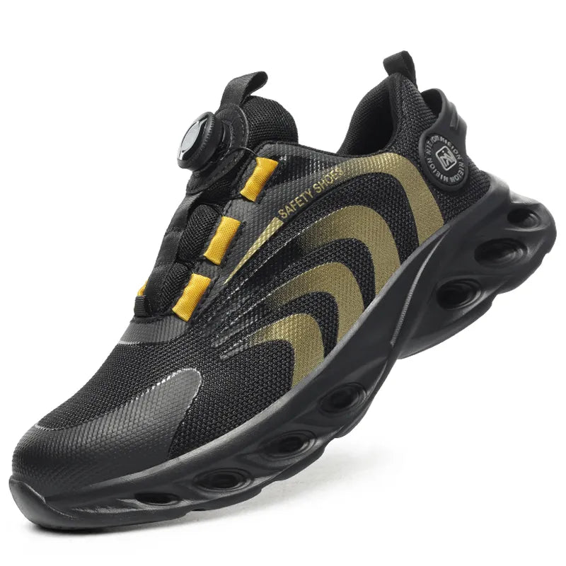 Chaussures de Sécurité Unisexe à Lacet Rotatif - Protection Robuste & Confort Ultime