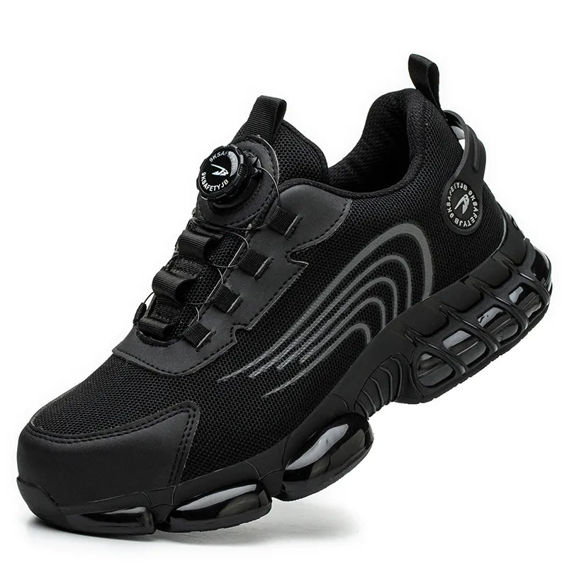 Chaussures de Sécurité Unisexe à Lacet Rotatif - Protection Robuste & Confort Ultime