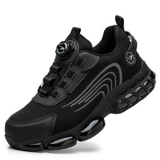 Chaussures de Sécurité Unisexe à Lacet Rotatif - Protection Robuste & Confort Ultime