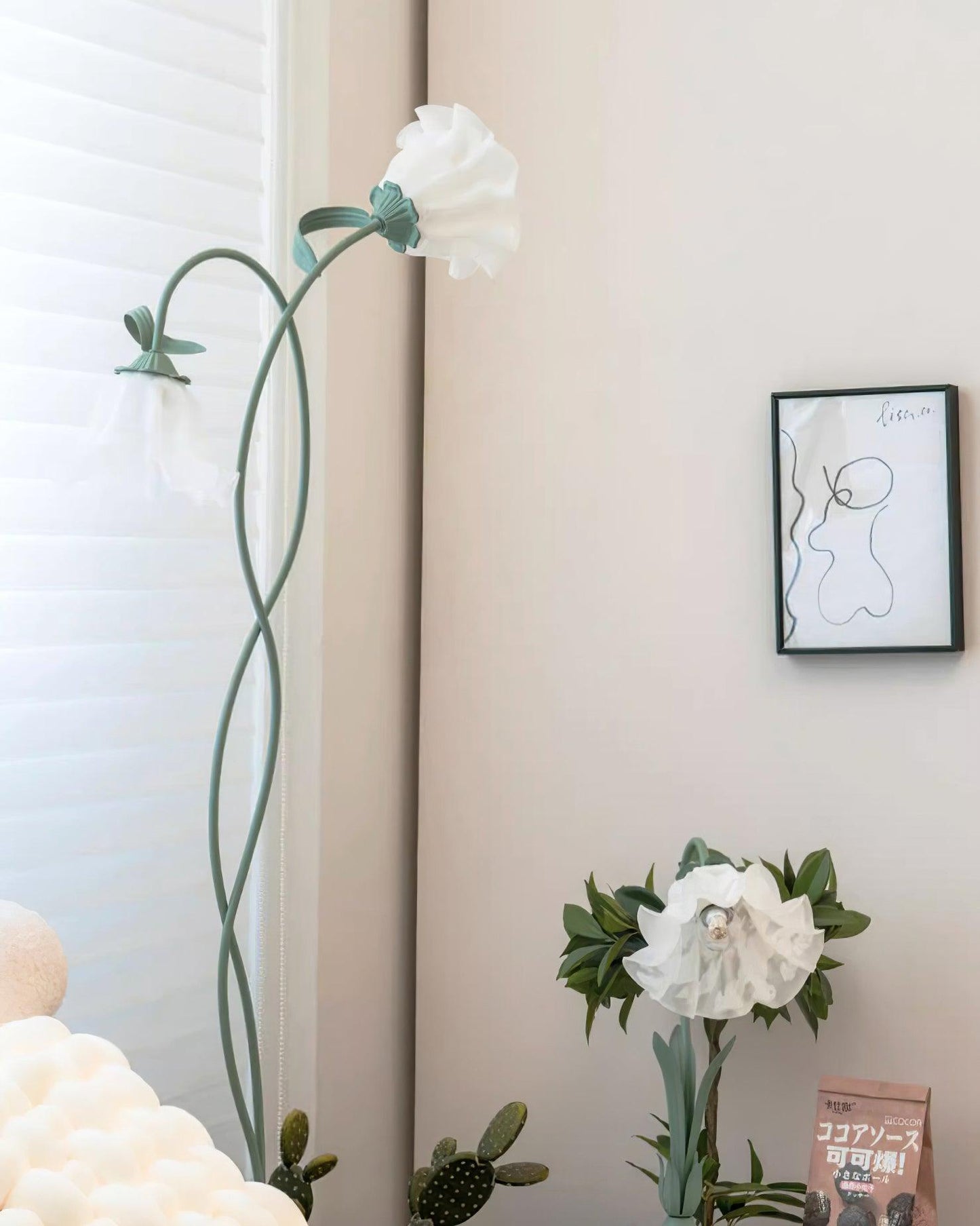 Lampadaire Calla Flowers – Élégance Florale et Éclairage Raffiné