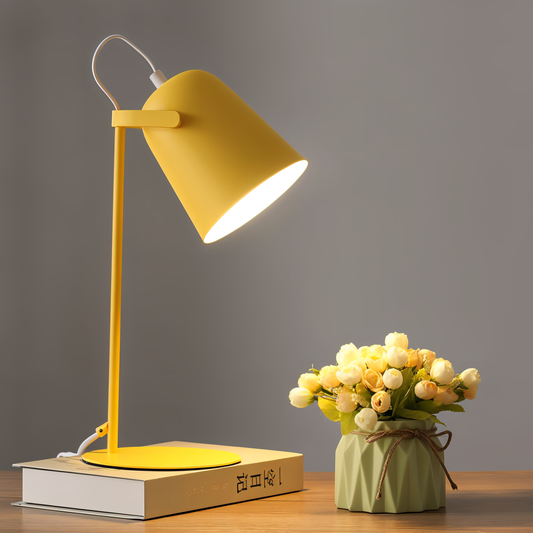 Lampe de Table Macaron – Lampe de Bureau Nordique Réglable pour une Ambiance Élégante