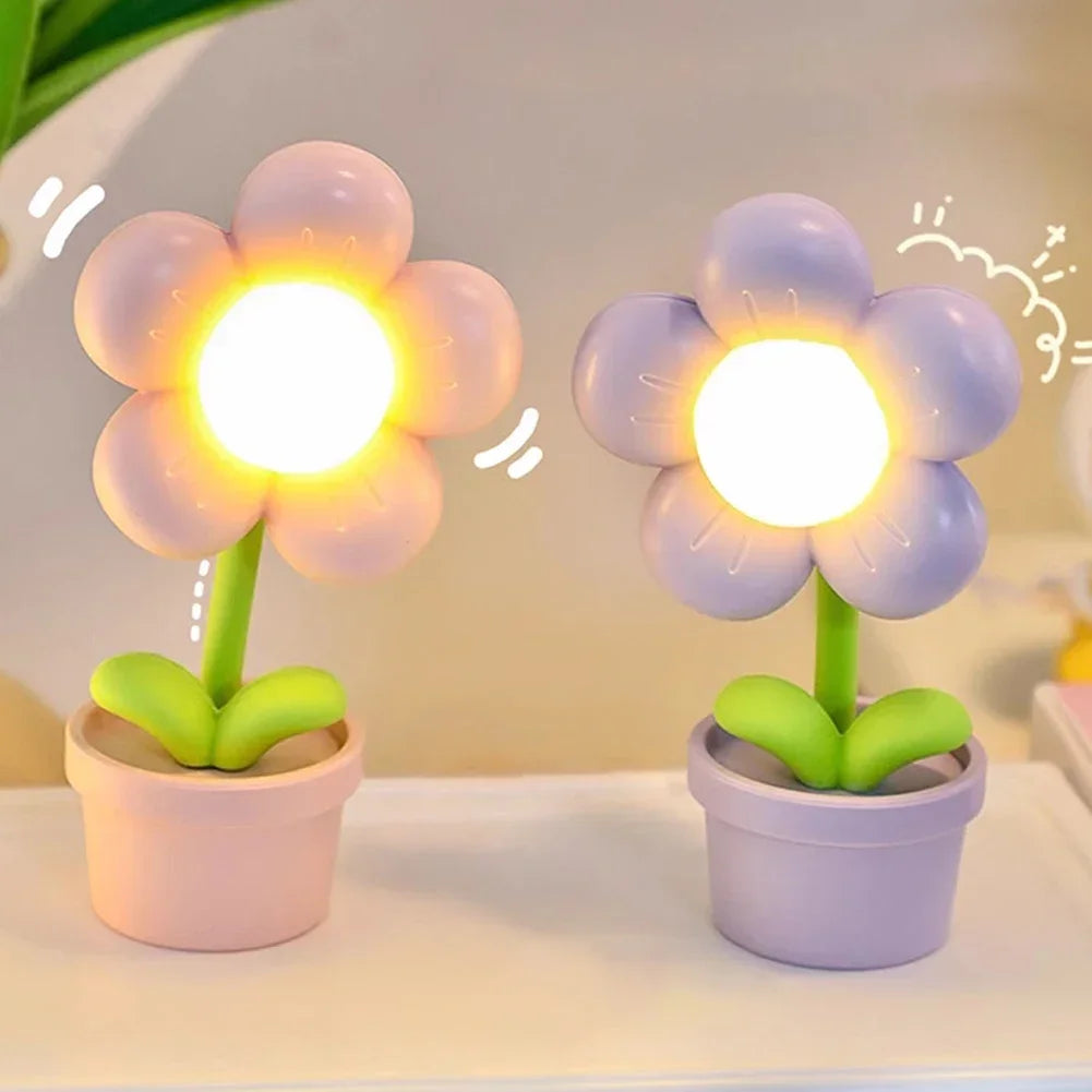 Petite lampe de table en forme de fleur – Une touche florale pour votre décoration