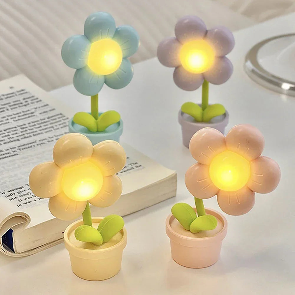 Petite lampe de table en forme de fleur – Une touche florale pour votre décoration