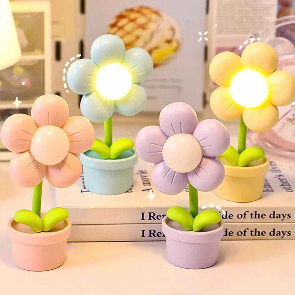 Petite lampe de table en forme de fleur – Une touche florale pour votre décoration