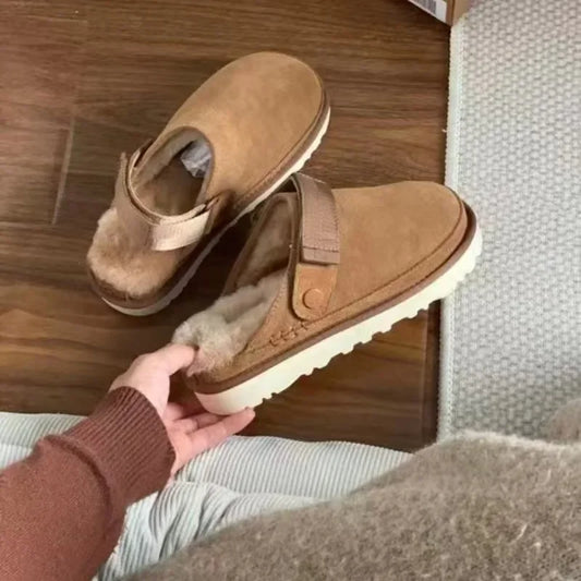 Chaussons d’Hiver Douillets pour Femme – Élégance et Confort à la Maison