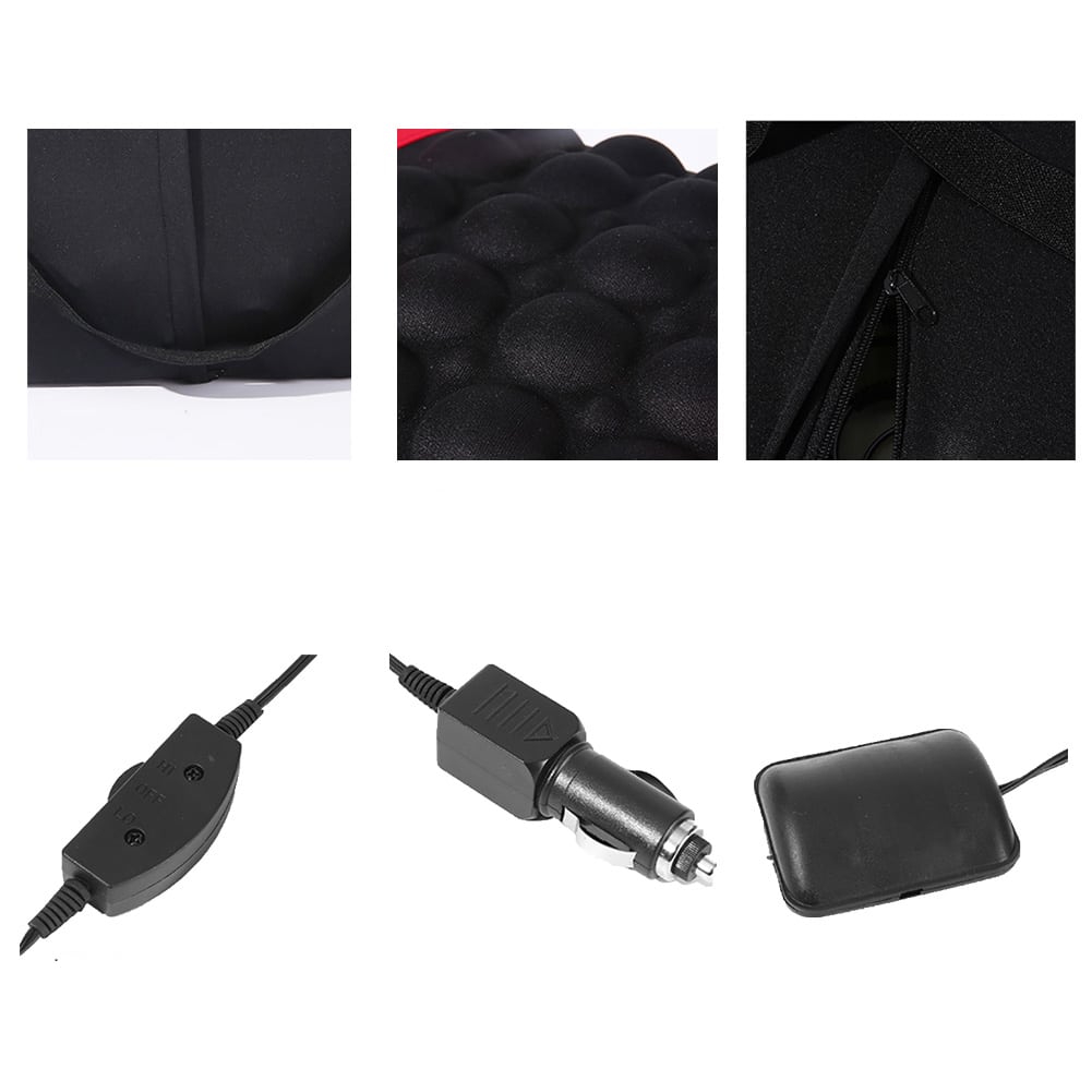 Coussin Orthopédique Lombaire Vibrant pour Voiture – Soulagement Instantané en Route