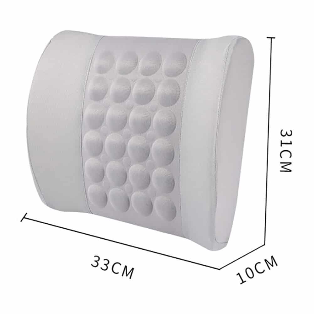 Coussin Orthopédique Lombaire Vibrant pour Voiture – Soulagement Instantané en Route