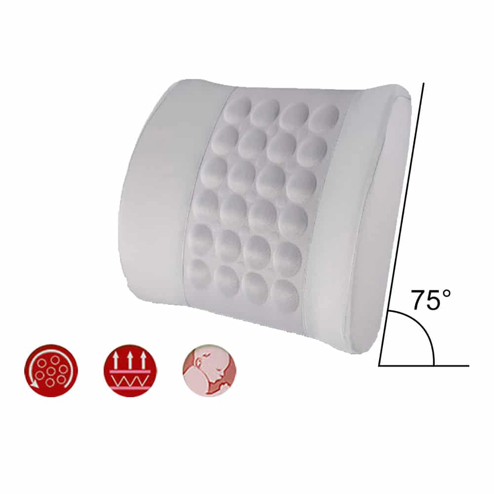 Coussin Orthopédique Lombaire Vibrant pour Voiture – Soulagement Instantané en Route