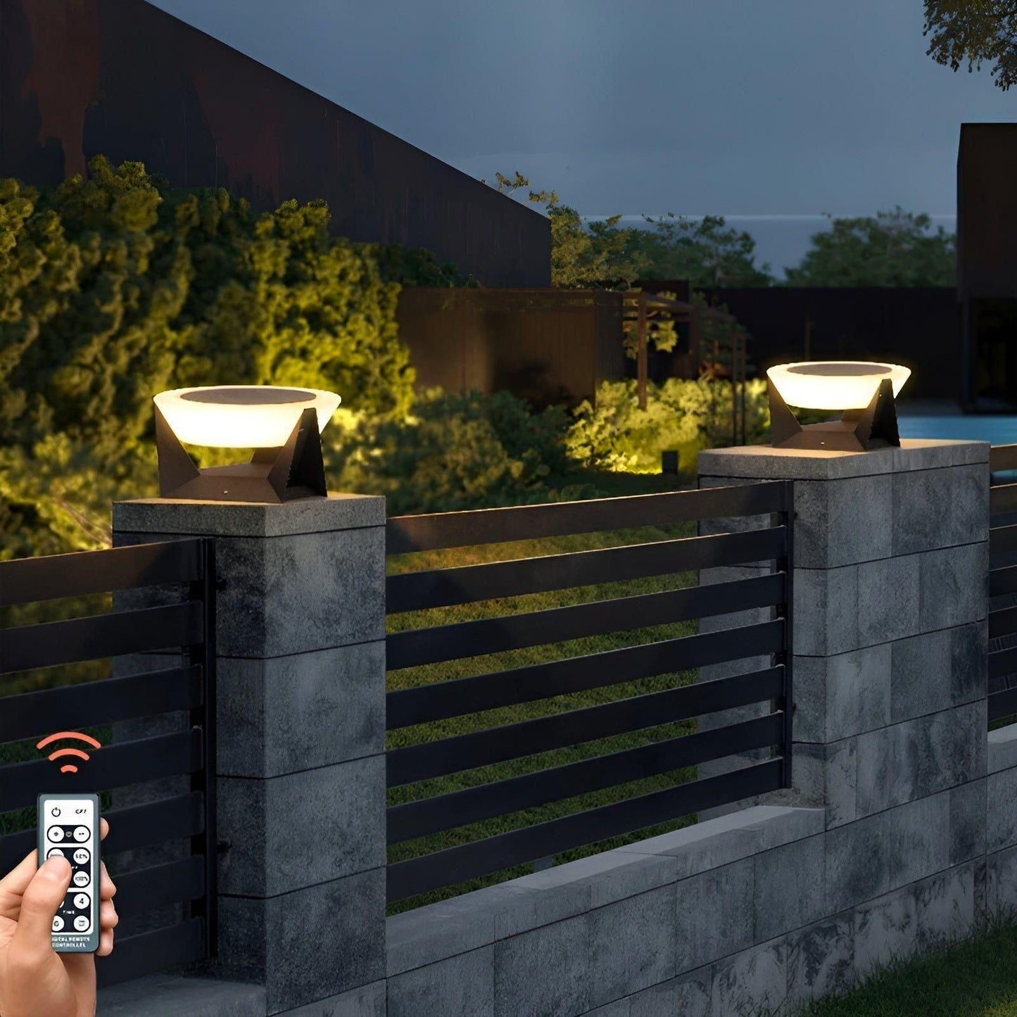 Lampe de jardin japonaise luxueuse à énergie solaire – Élégance LED sans fil pour une décoration maison raffinée