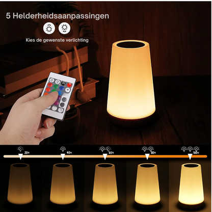 Lampe d’ambiance élégante – Éclairage décoratif LED sans fil pour une décoration maison moderne, chaleureuse et raffinée