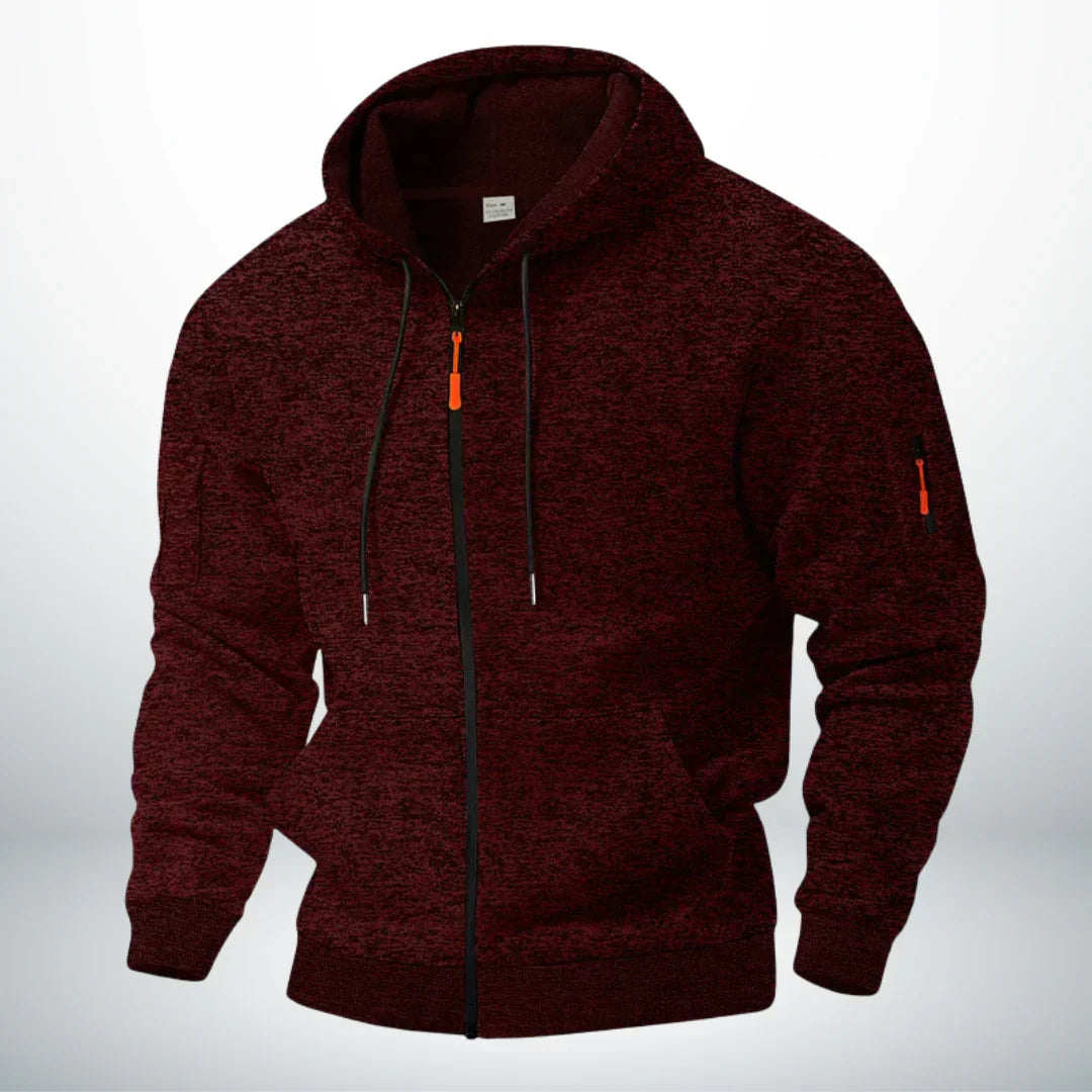 Men’s Thermal Zip-Up Fleece Outdoor Jacket
