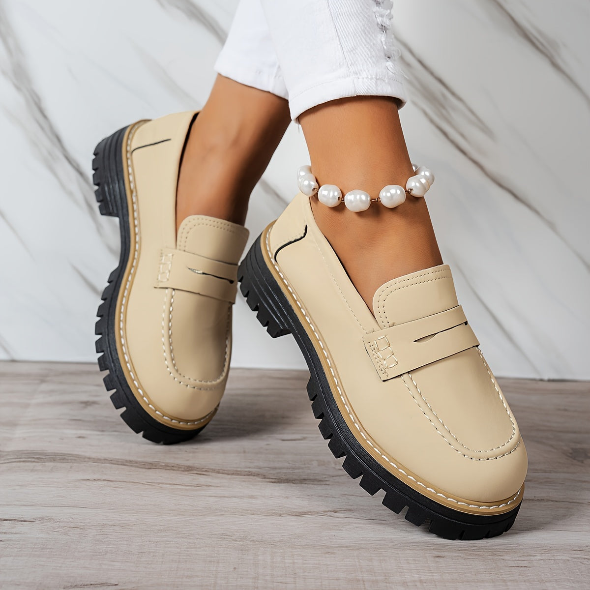 Mocassins Vintage pour Femmes – Élégance Décontractée et Confort Optimal