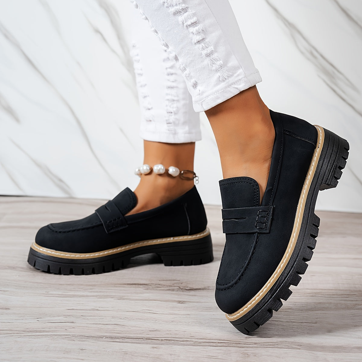 Mocassins Vintage pour Femmes – Élégance Décontractée et Confort Optimal