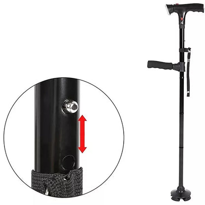 Canne de Marche Pliable avec Lampe LED Sorallure™