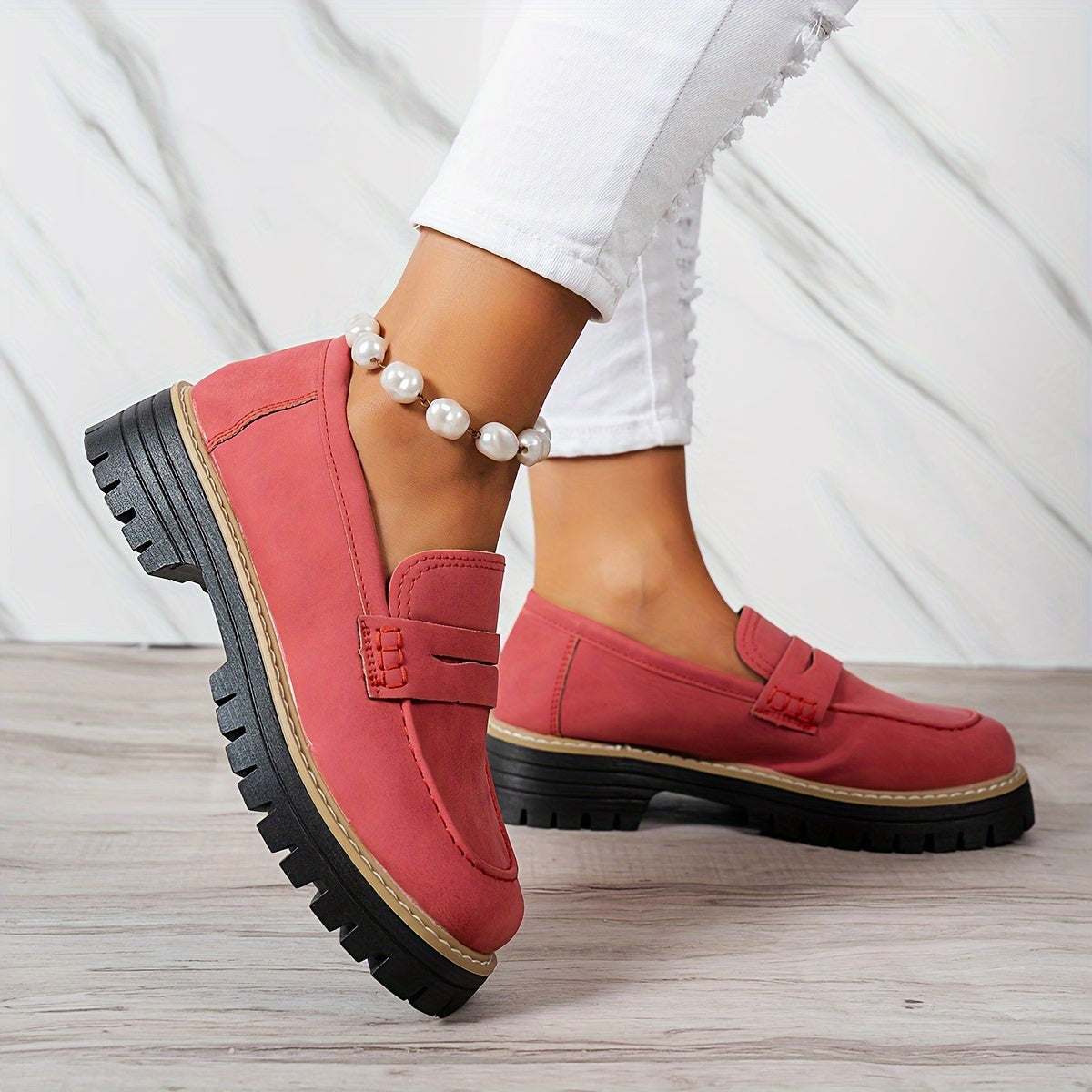 Mocassins Vintage pour Femmes – Élégance Décontractée et Confort Optimal