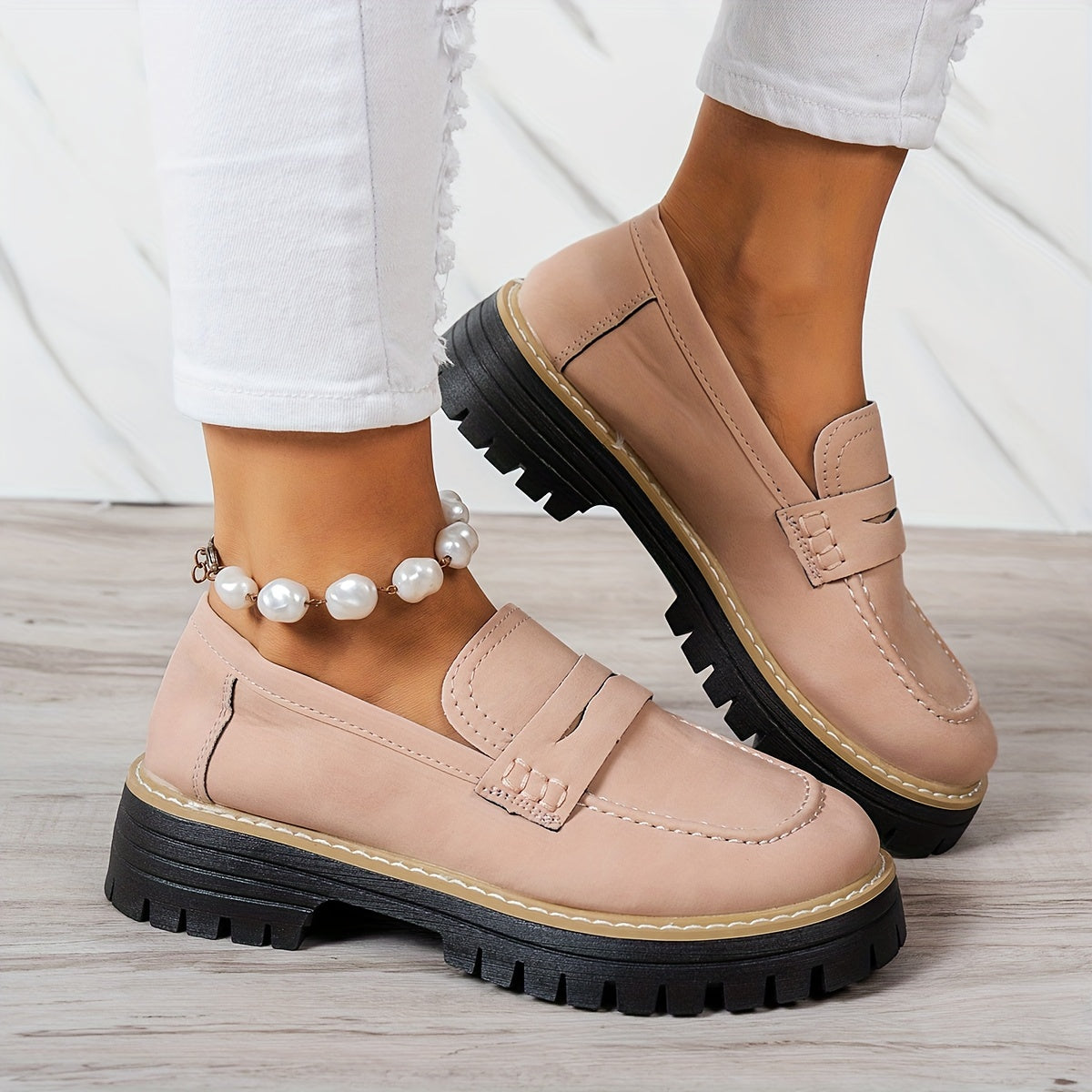 Mocassins Vintage pour Femmes – Élégance Décontractée et Confort Optimal