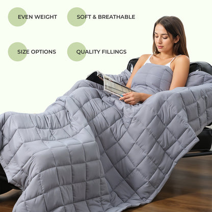 Couverture Lestée Relaxante – Douceur et Poids pour un Sommeil Réparateur