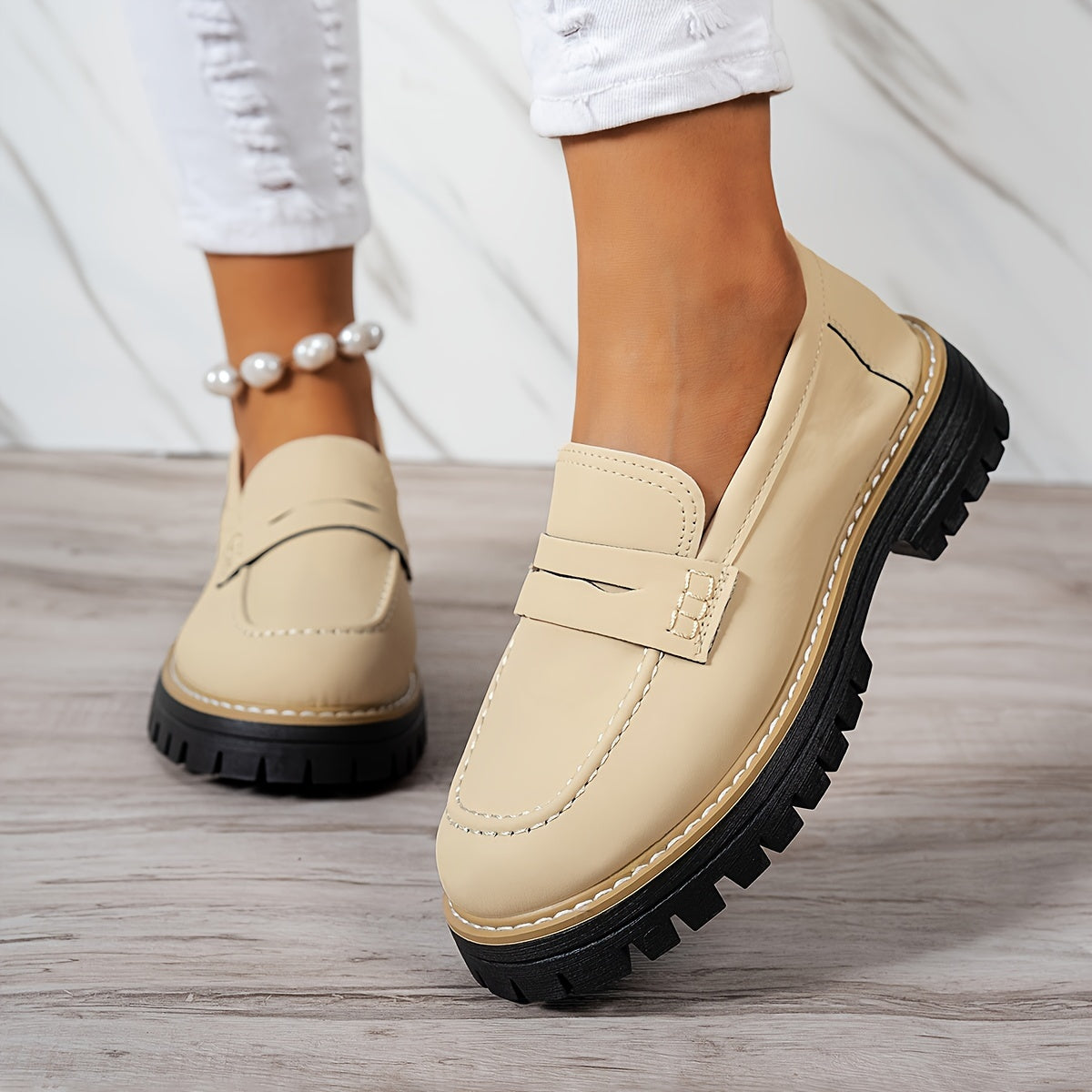 Mocassins Vintage pour Femmes – Élégance Décontractée et Confort Optimal