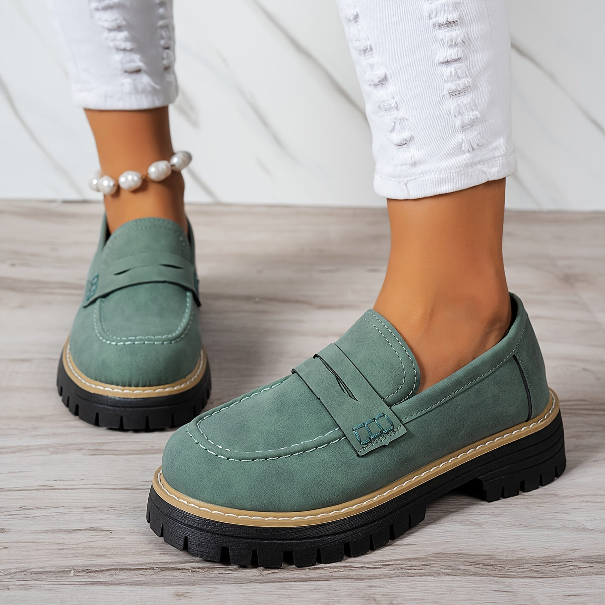 Mocassins Vintage pour Femmes – Élégance Décontractée et Confort Optimal