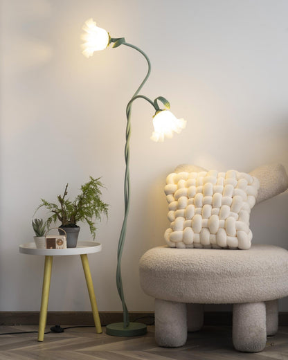 Lampadaire Calla Flowers – Élégance Florale et Éclairage Raffiné