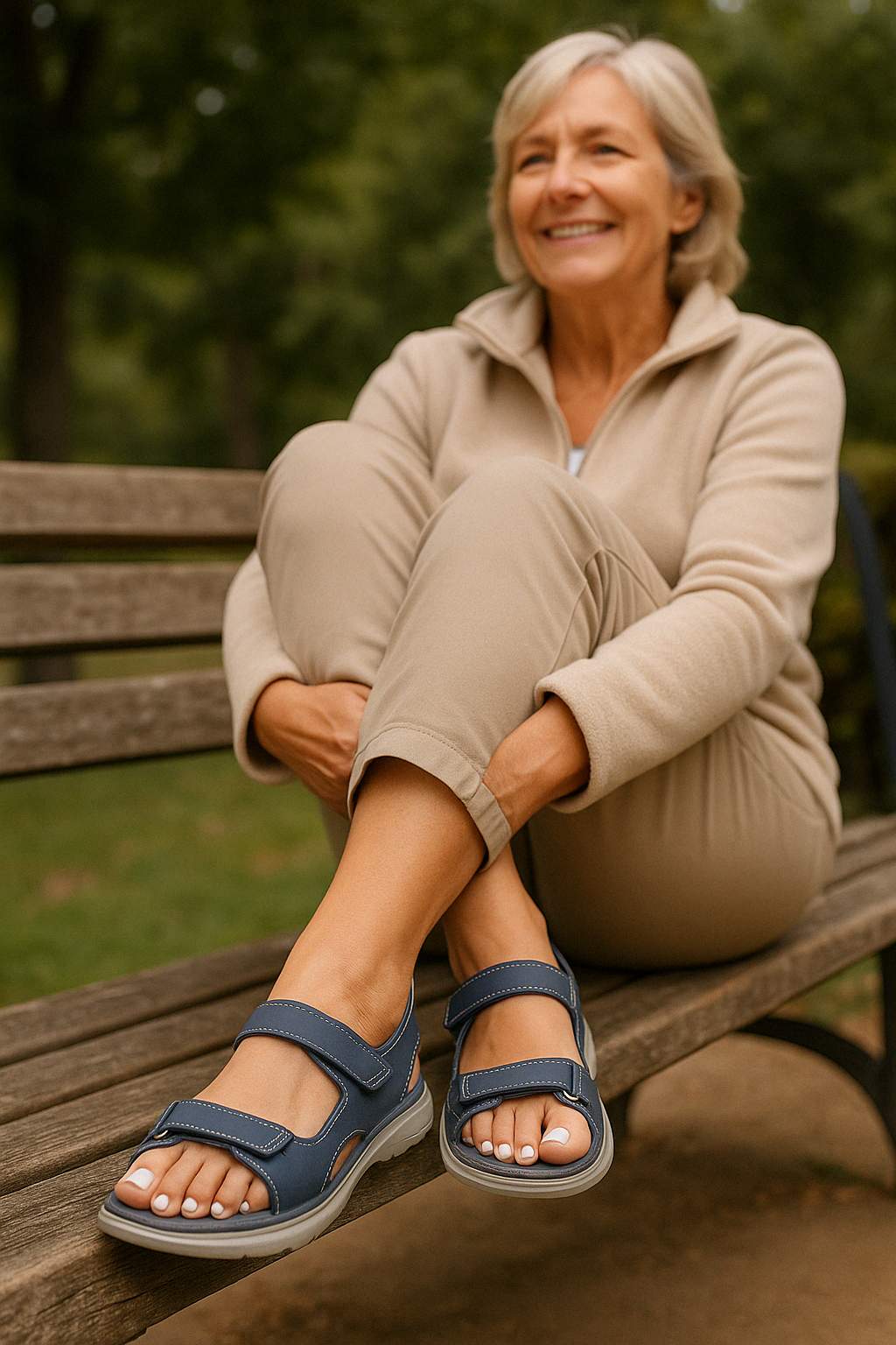 Sandales Orthopédiques Femme Confort Été pour Soulagement des Douleurs