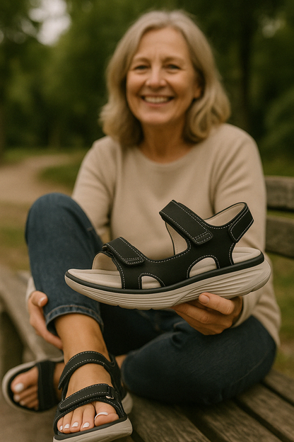 Sandales Orthopédiques Femme Confort Été pour Soulagement des Douleurs