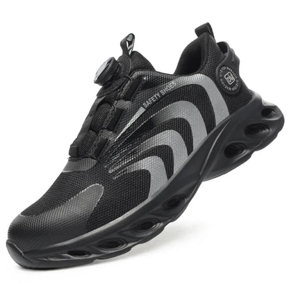 Chaussures de Sécurité Unisexe à Lacet Rotatif - Protection Robuste & Confort Ultime