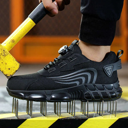 Chaussures de Sécurité Unisexe à Lacet Rotatif - Protection Robuste & Confort Ultime