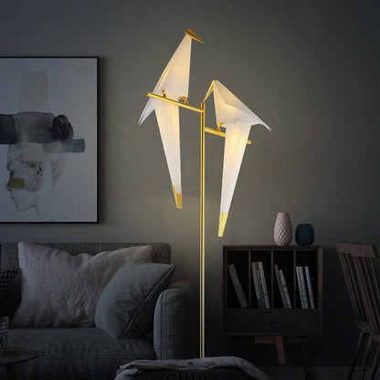 Lampe oiseau magnétique en origami – Élégance poétique pour une décoration maison lumineuse et artistique