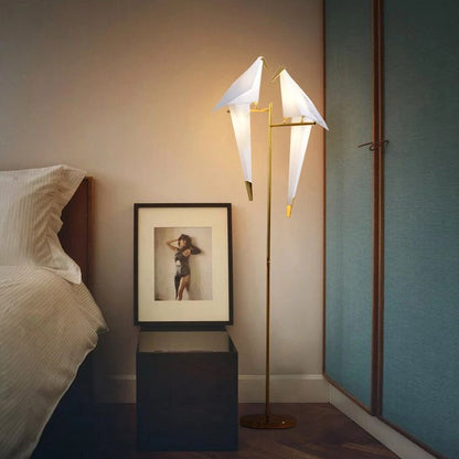 Lampe oiseau magnétique en origami – Élégance poétique pour une décoration maison lumineuse et artistique