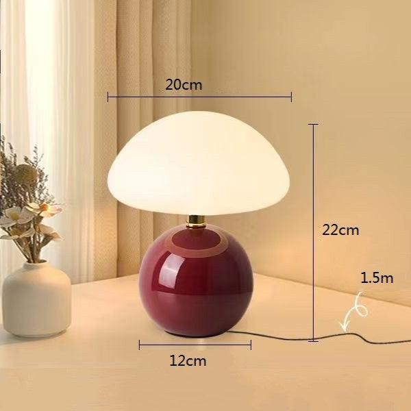 Lampe champignon à la crème française – Élégance et douceur pour votre intérieur