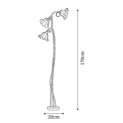 Lampadaire Calla Flowers – Élégance Florale et Éclairage Raffiné