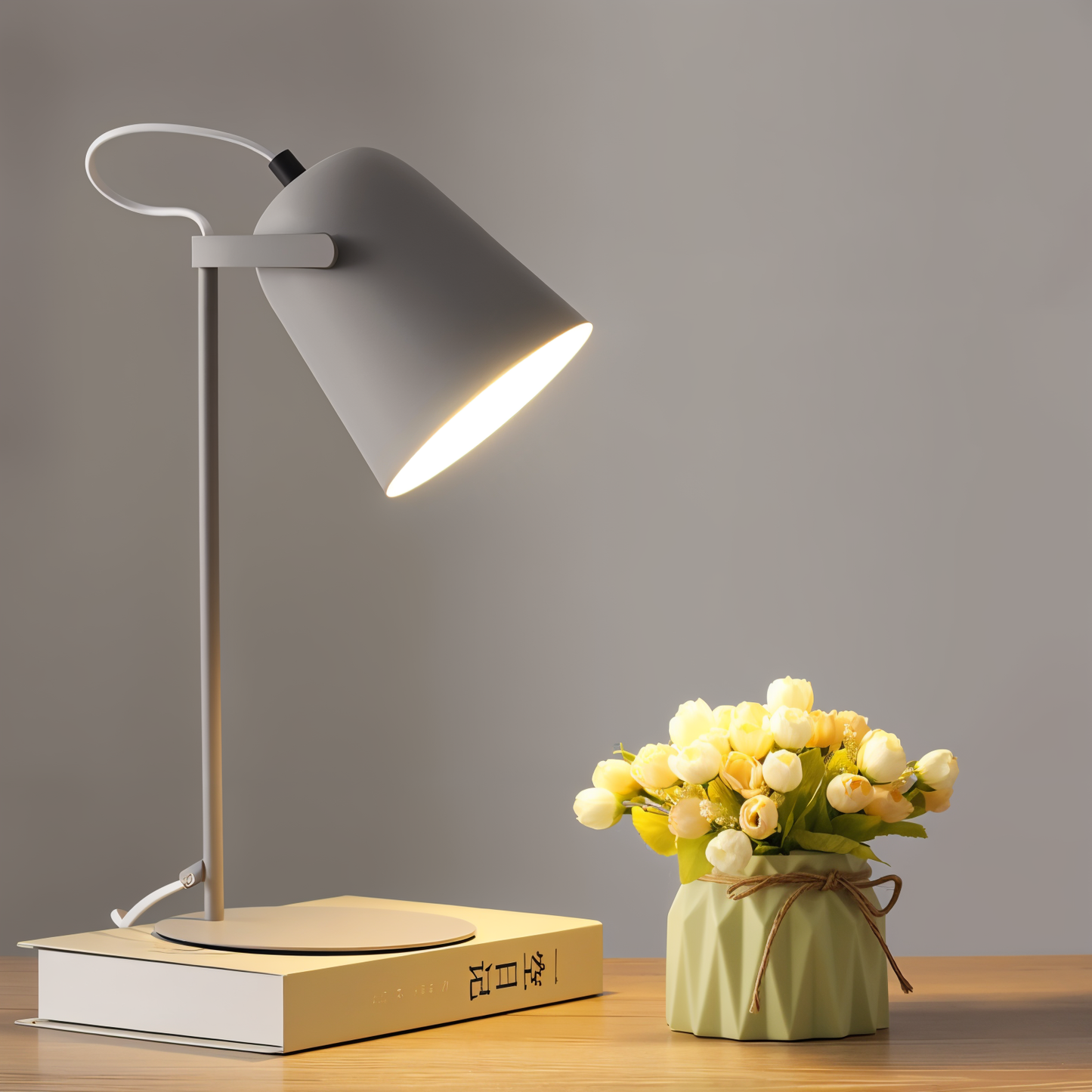 Lampe de Table Macaron – Lampe de Bureau Nordique Réglable pour une Ambiance Élégante