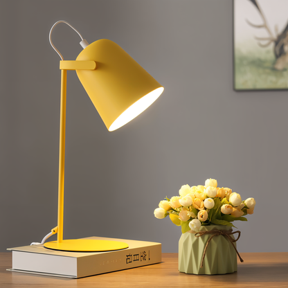 Lampe de Table Macaron – Lampe de Bureau Nordique Réglable pour une Ambiance Élégante