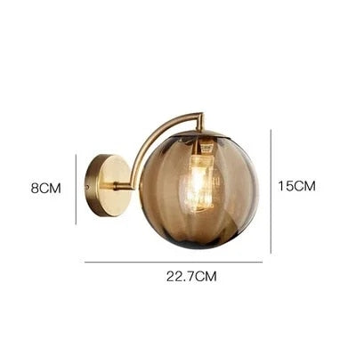 Applique murale LED en verre – Éclairage raffiné et décoratif pour une décoration maison moderne et lumineuse