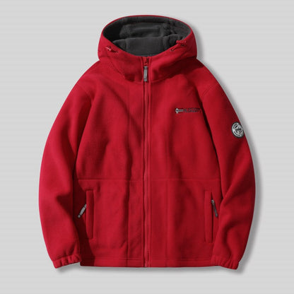 Double-Layer Fleece Hooded Jacket—Free Shipping＆50% OFF