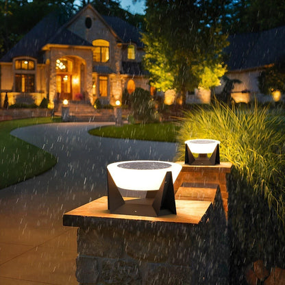 Lampe de jardin japonaise luxueuse à énergie solaire – Élégance LED sans fil pour une décoration maison raffinée