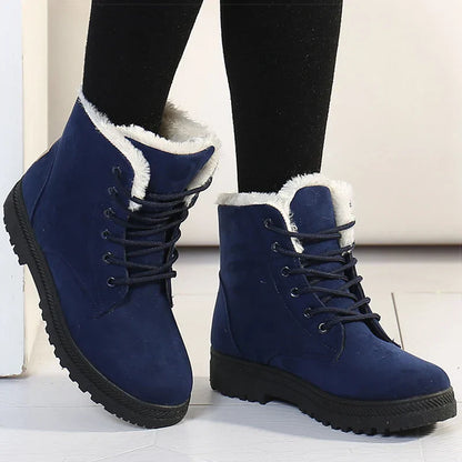 Bottes d'hiver orthopédiques avec doublure douce et design à lacets