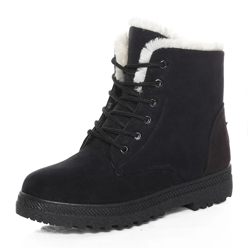 Bottes d'hiver orthopédiques avec doublure douce et design à lacets