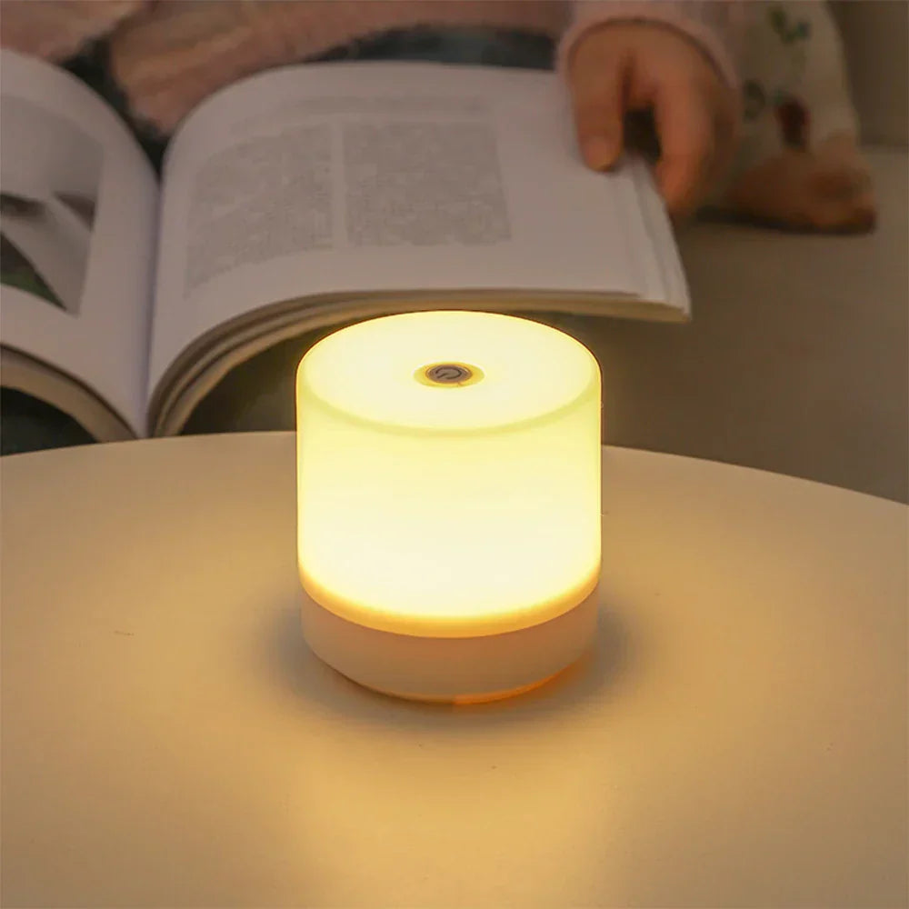 Lampe de Chevet Lumina - Gradation Tactile USB | Veilleuse LED Sans Fil