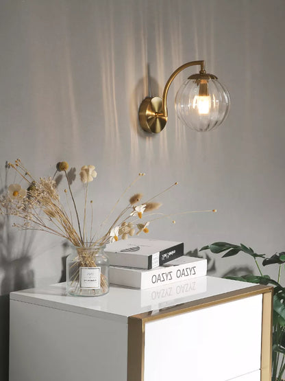 Applique murale LED en verre – Éclairage raffiné et décoratif pour une décoration maison moderne et lumineuse