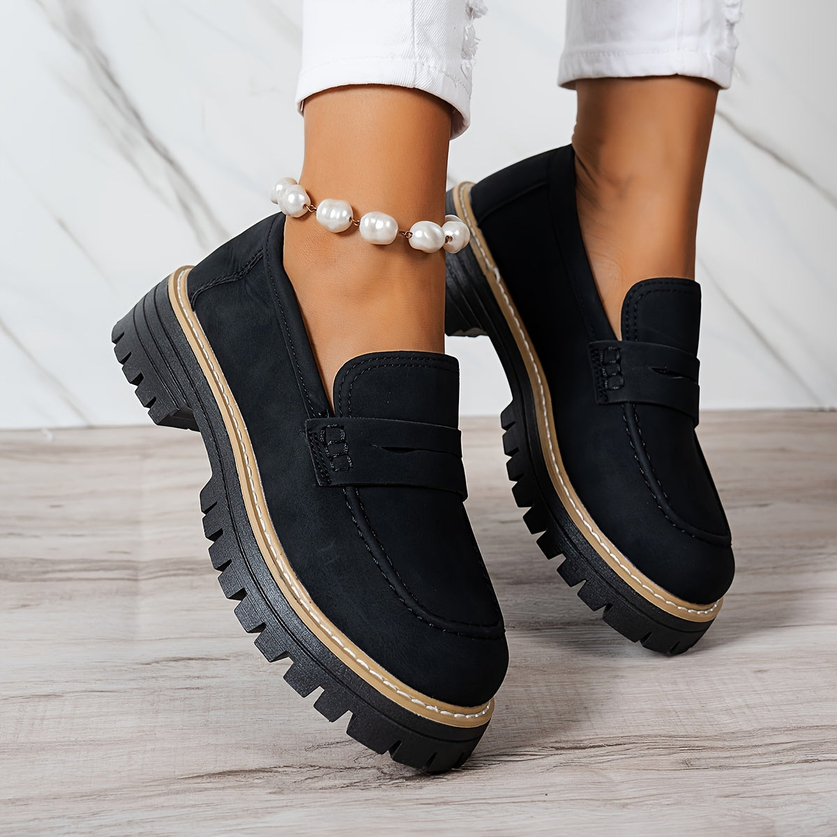 Mocassins Vintage pour Femmes – Élégance Décontractée et Confort Optimal