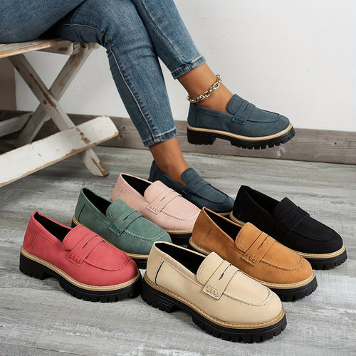Mocassins Vintage pour Femmes – Élégance Décontractée et Confort Optimal