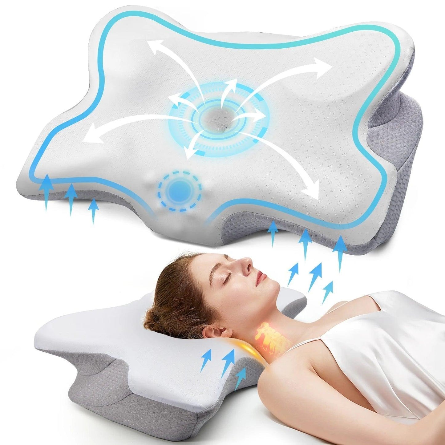 Coussin de tete de lit orthopédique