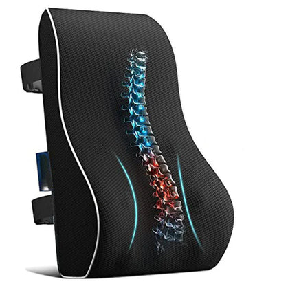 Coussin Voiture pour le Dos – Soutien Ergonomique avec Mousse à Mémoire de Forme