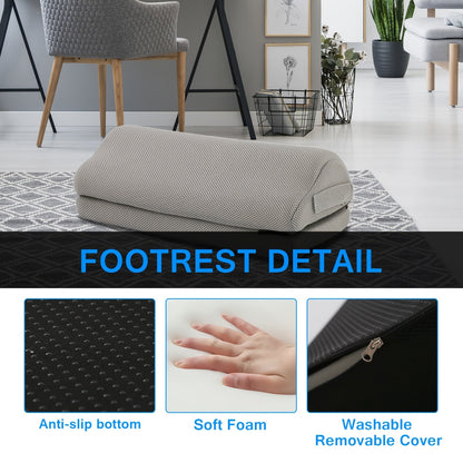 Coussin Repose-Pieds Ergonomique Réglable Confort Absolu